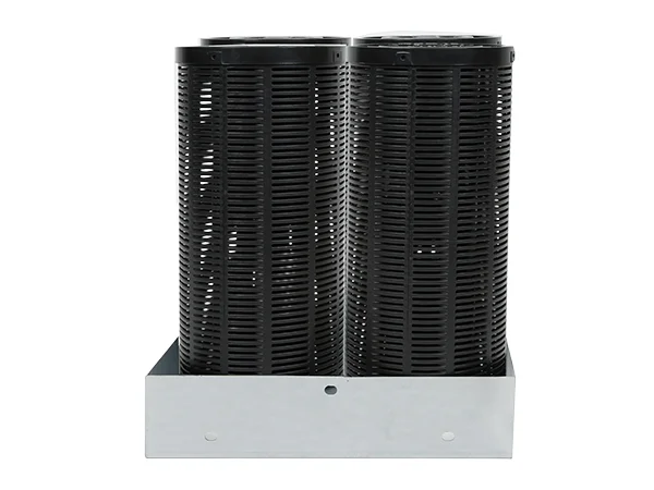 A base with 16 activated carbon filter cartridges