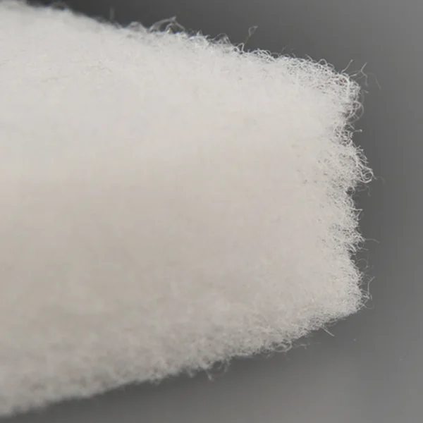 Multiple layers of coarse air filter material made of polyester synthetic fiber stacked together