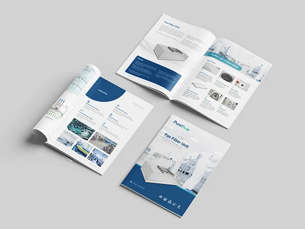 Fan filter unit product catalog display