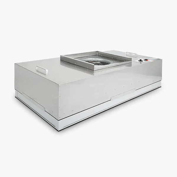 A stainless steel fan filter unit