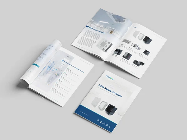 HEPA supply air outlet catalog display