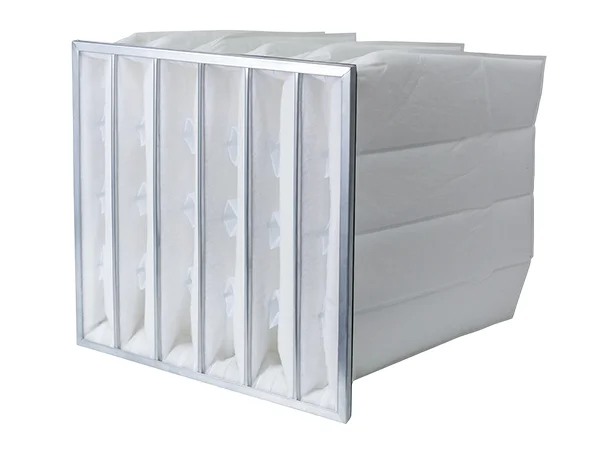 A medium efficiency non-woven bag filter supported by polyester synthetic fiber filter material