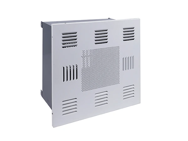A mini-pleat liquid groove HEPA supply air outlet