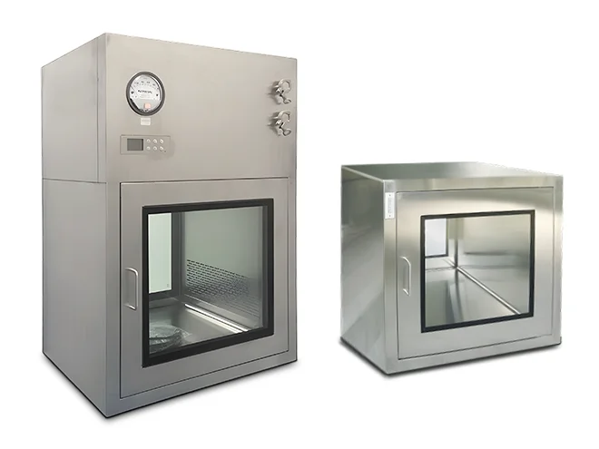 Stainless steel static pass box and dynamic pass box