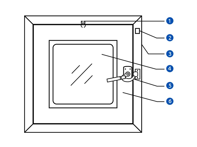 A static pass box structural drawing