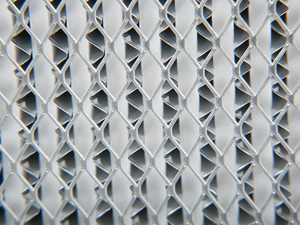 Details display of sub-HEPA separator air filter with aluminum foil separators