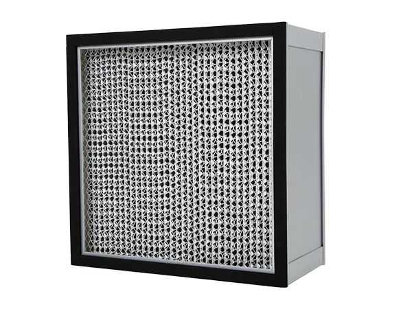 Sub-HEPA separator air filter with aluminum foil separators